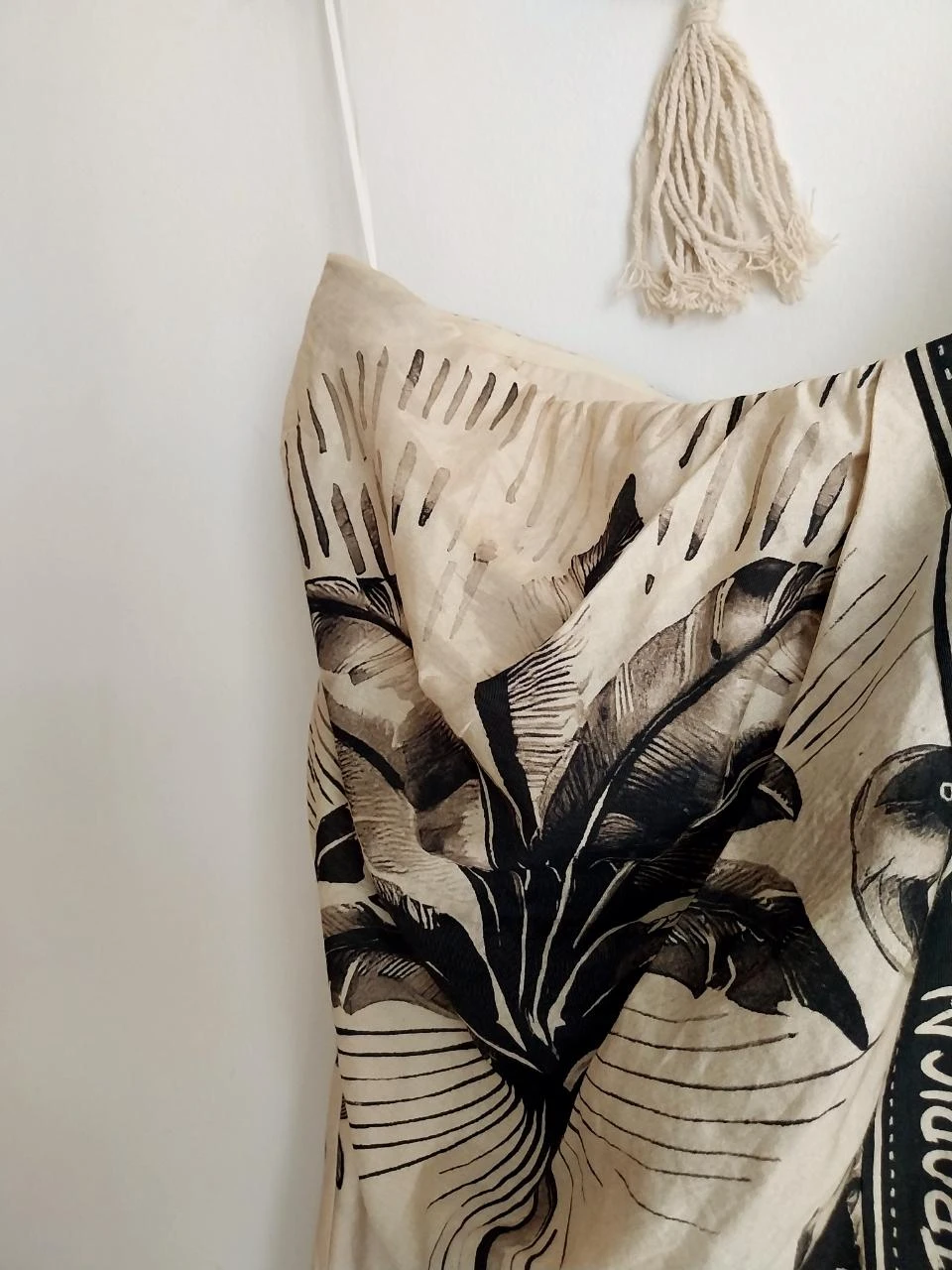 Top habillé drapé imprimé exotique H&M Taille 36 neuf – photo 4